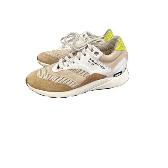 Barbara Bui Suede Colorblock
Pattern Sneakers - Neutrals... - Picture 1 of 7